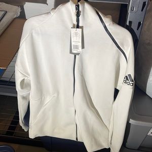 NEW White Adidas Active hoodie. Size Large. Never worn